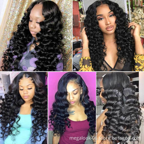 Brazilian Cuticle Aligned Cut From Young Girl One Donor Deep Wave 13X4 Lace Frontal Wigs